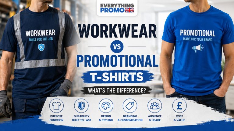 Workwear T-Shirts vs Promotional T-Shirts: What’s the Difference?