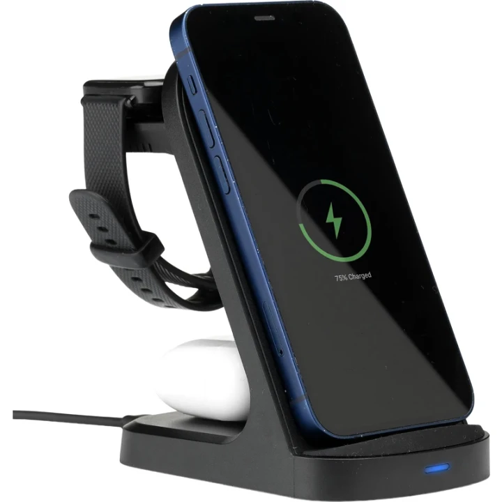 Triple-Up recycled wireless charger stand