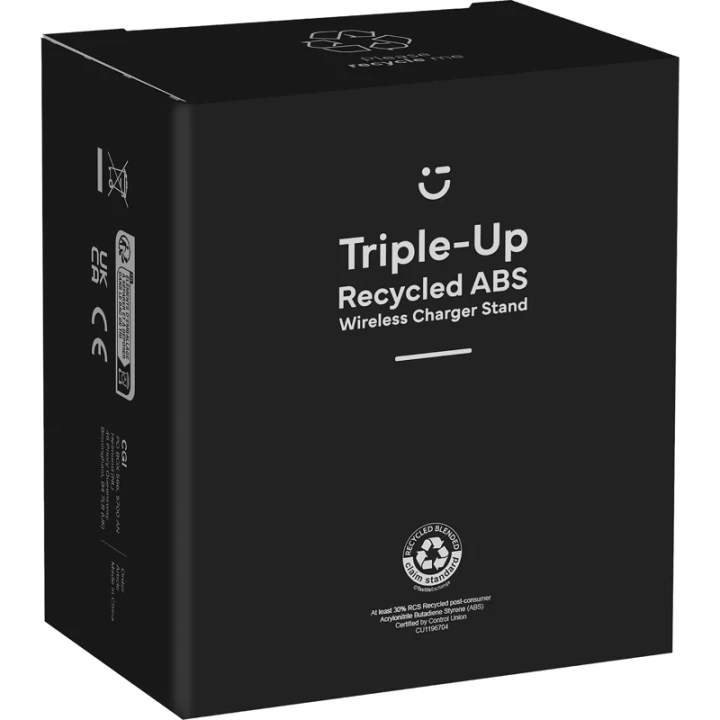 Triple-Up recycled wireless charger stand