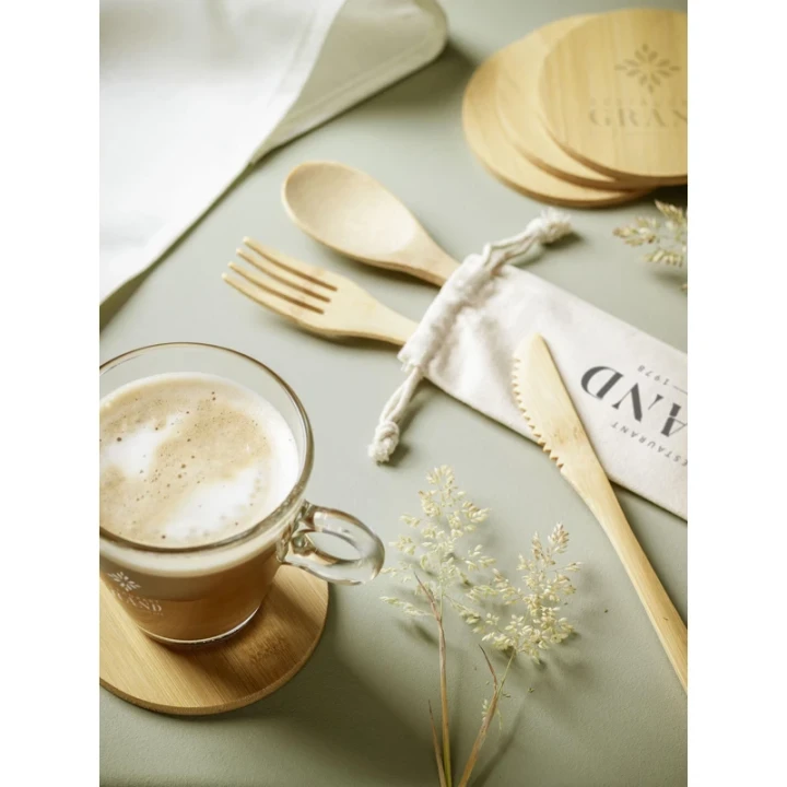 Bamboo cutlery set