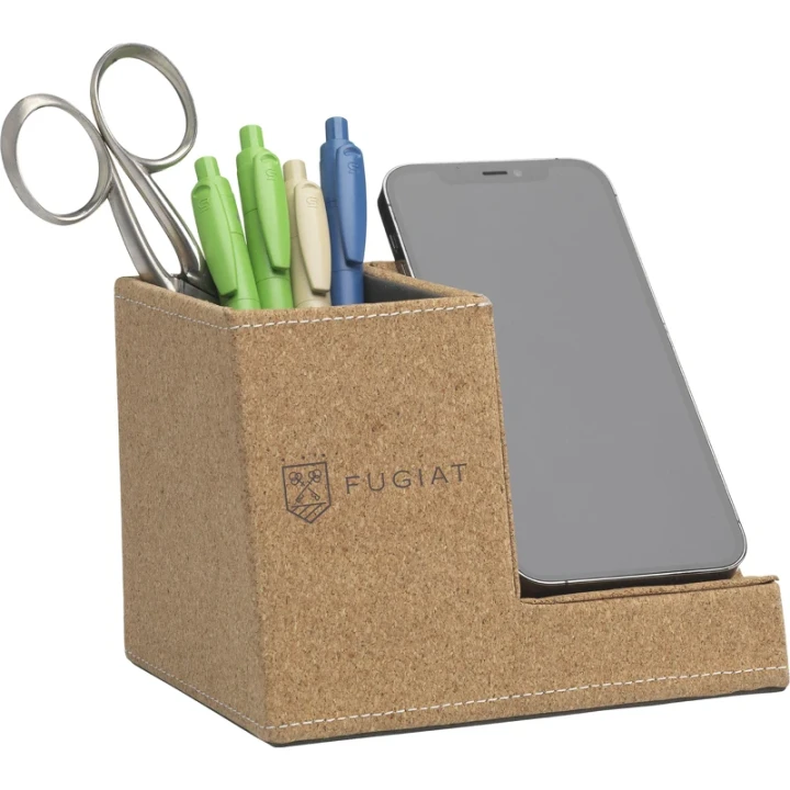 Cork pen holder & wireless charger