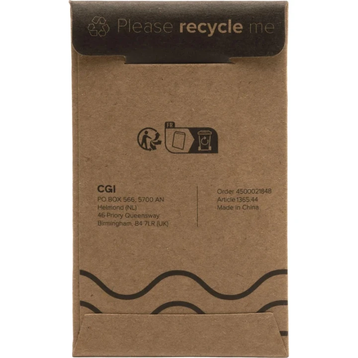 Bamboo rectangle keyring