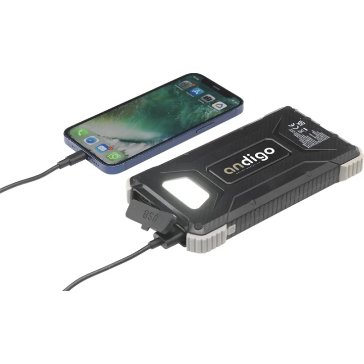 Recycled ABS solar power bank 10,000mAh