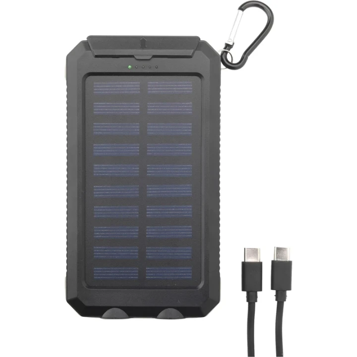 Recycled ABS solar power bank 8,000mAh