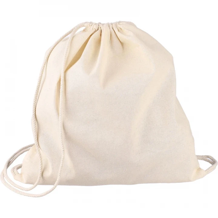 OEKO-TEX Cotton Drawstring Backpack 140gm / 5oz