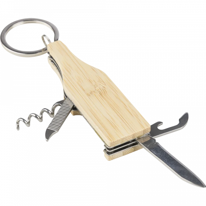 Inaya Bamboo Multi Tool Keychain
