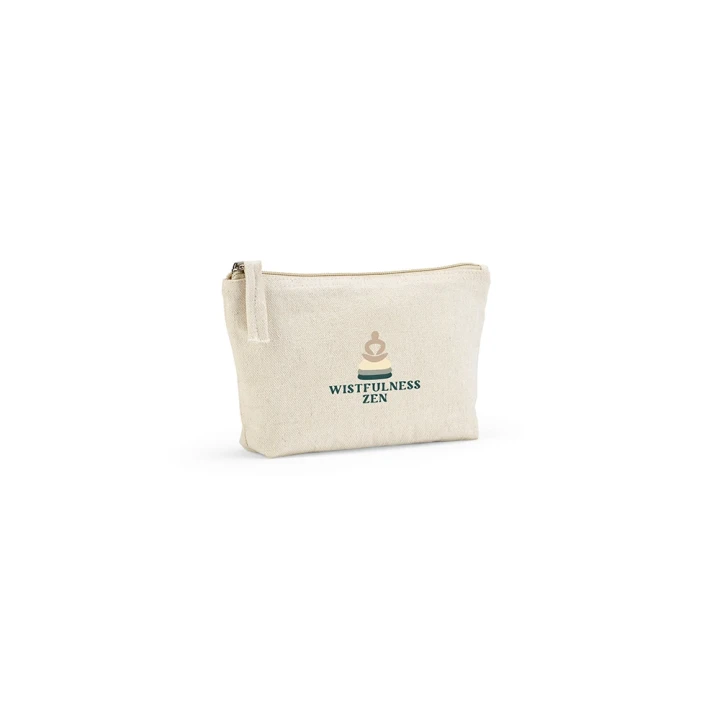 Cairo S Toiletry Bag 1.1L 320gsm rCotton with zipper
