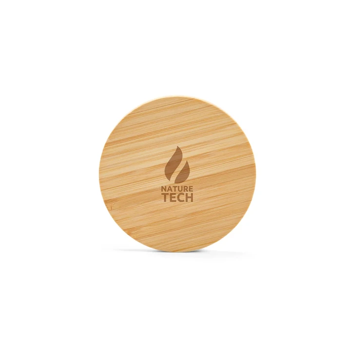 Kepler Wireless Charger Bamboo 15W. USB-C Port
