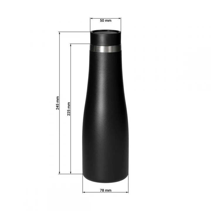 Dallas Vacuum Flask 550ml - Black