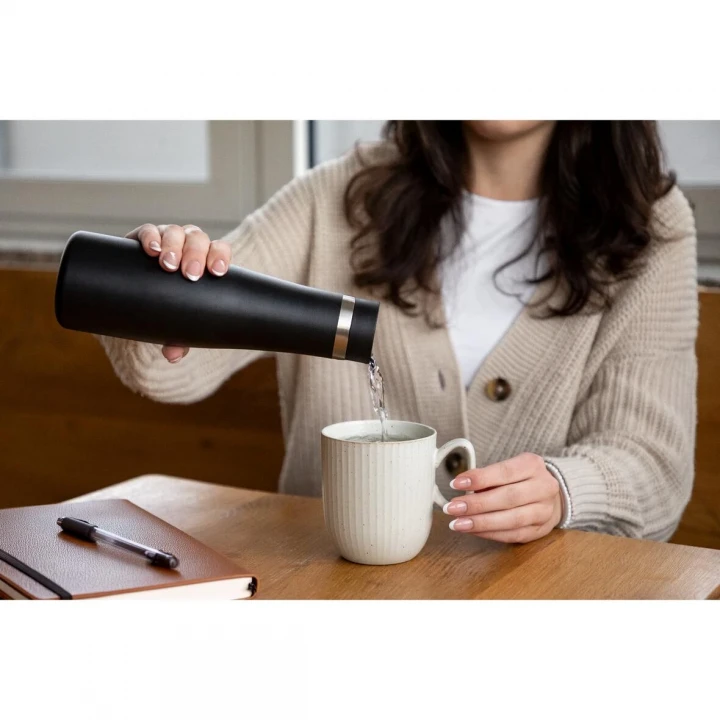 Dallas Vacuum Flask 550ml - Black