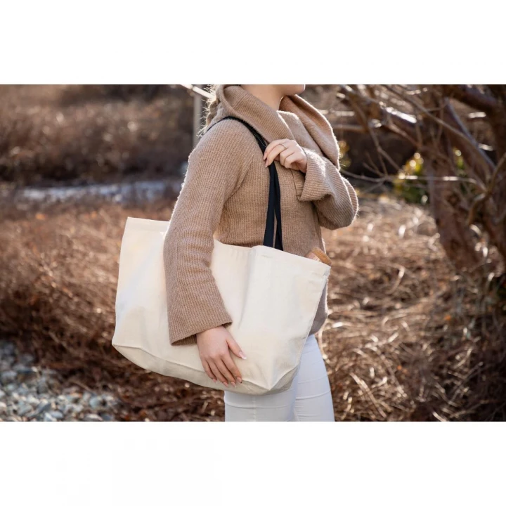 Urban Carrier Cotton Bag - Natural/Black