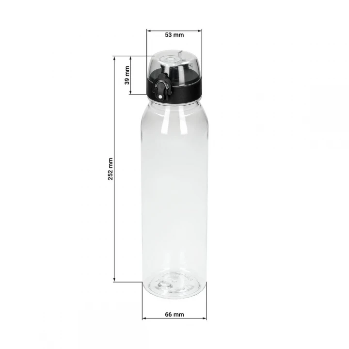 Oasis Drinking Bottle Active 650ml - Transparent/Black