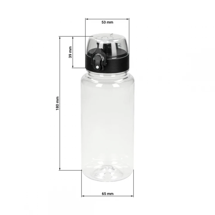 Oasis Drinking Bottle Active 400ml - Transparent/Black