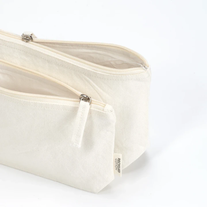 Cairo S Toiletry Bag 1.1L 320gsm rCotton with zipper