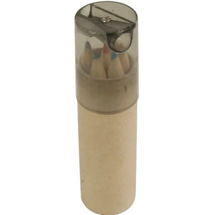 Sustainable Living Cardboard Tube with 6 colouring pencils