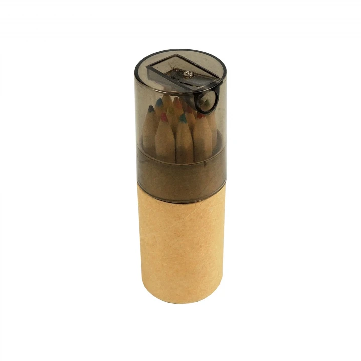 Sustainable Living Cardboard Tube with 12 colouring pencils