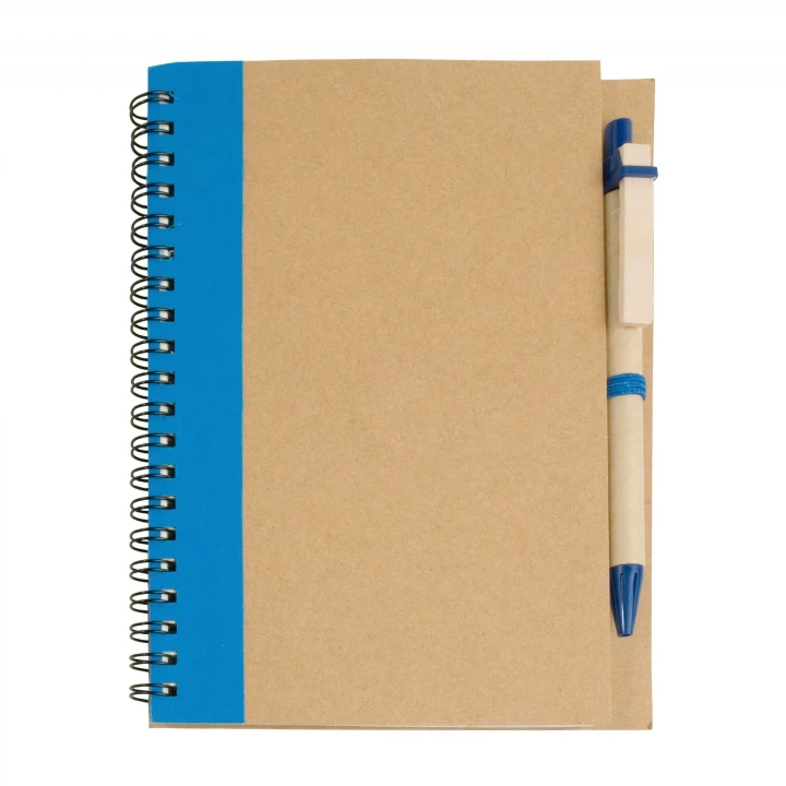 Sustainable Living Recycled Card Notebook with Cardboard Pen