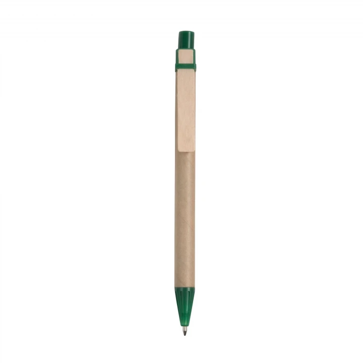 Sustainable Living Recycled Card Pen with Wooden Clip