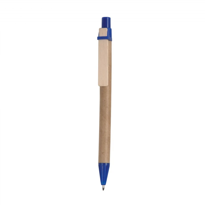 Sustainable Living Recycled Card Pen with Wooden Clip