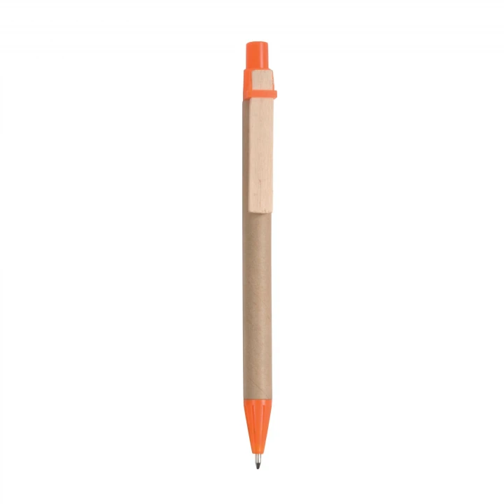 Sustainable Living Recycled Card Pen with Wooden Clip