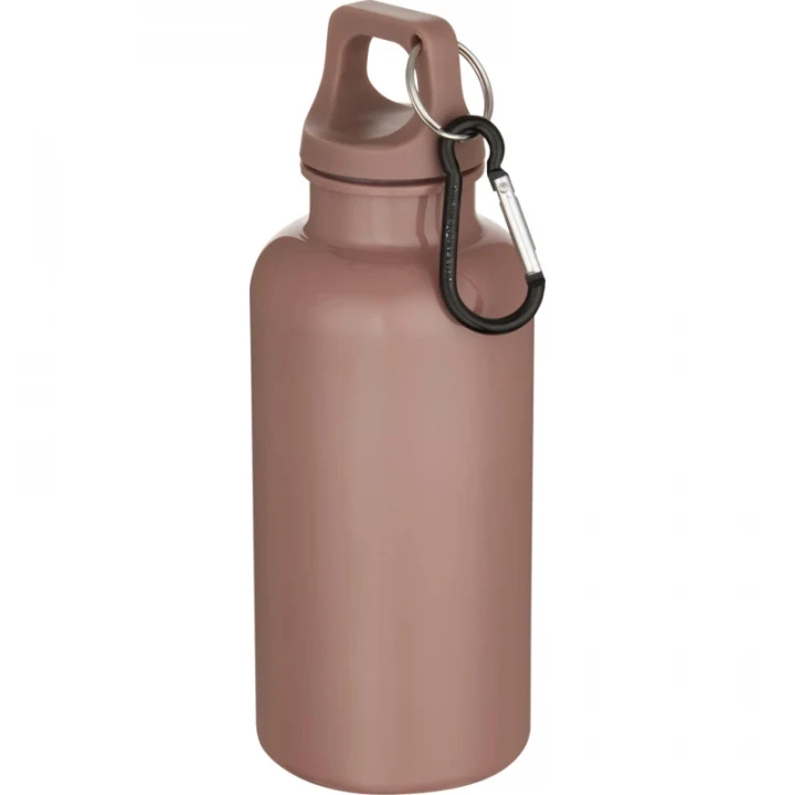 Oregon 400ml Solid Colour RCS Recycled Plastic Water Bottle With Carabiner