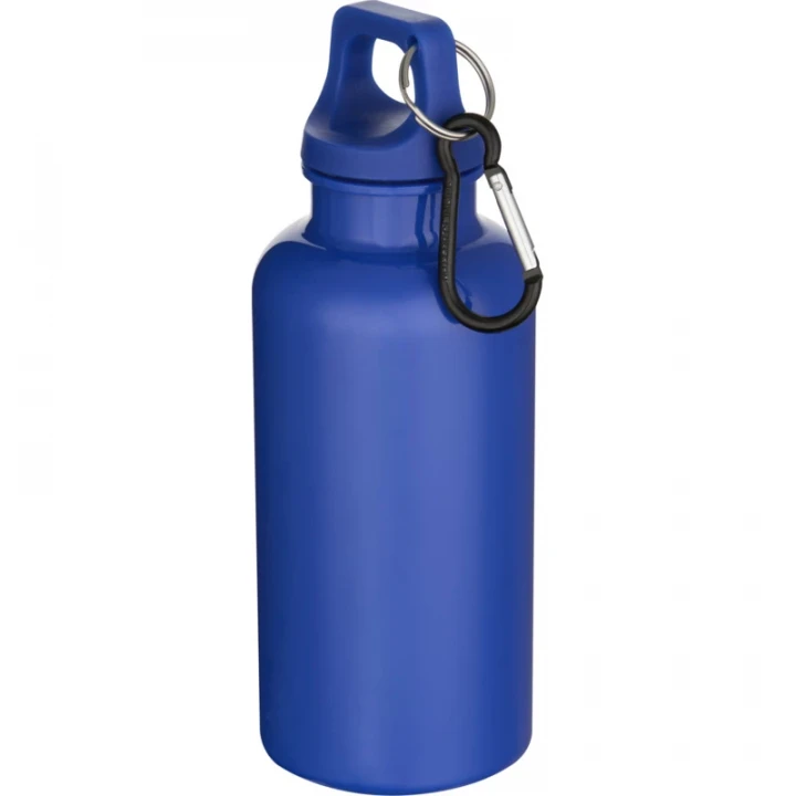 Oregon 400ml Solid Colour RCS Recycled Plastic Water Bottle With Carabiner