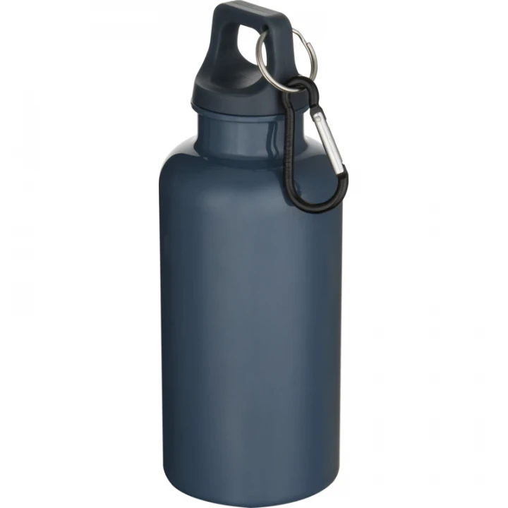 Oregon 400ml Solid Colour RCS Recycled Plastic Water Bottle With Carabiner