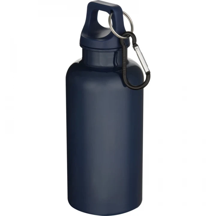 Oregon 400ml Solid Colour RCS Recycled Plastic Water Bottle With Carabiner