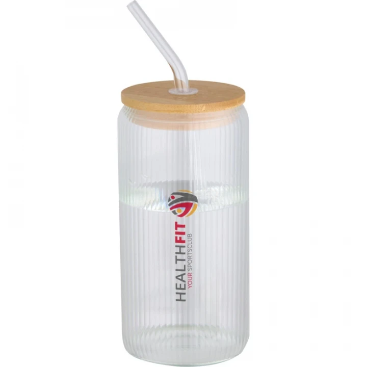 Mirage 500ml Single-Walled Borosilicate Glass Jar With Bamboo Lid
