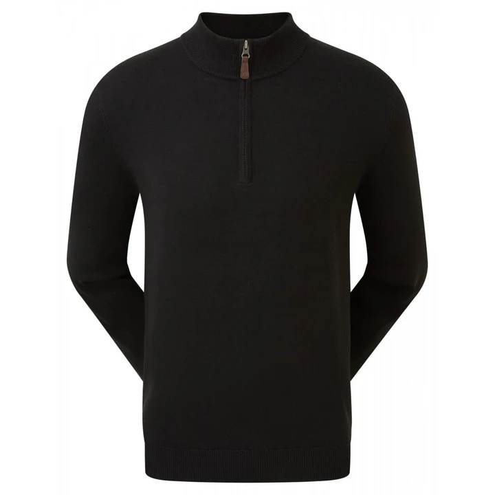Fj (Footjoy) Gent'S  Golf Half Zip Wool Blend Pullover