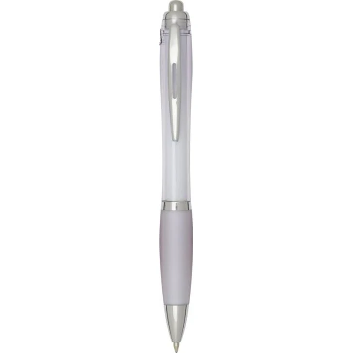 Nash RCS recycled plastic ballpoint pen with coloured barrel and grip (blue ink)