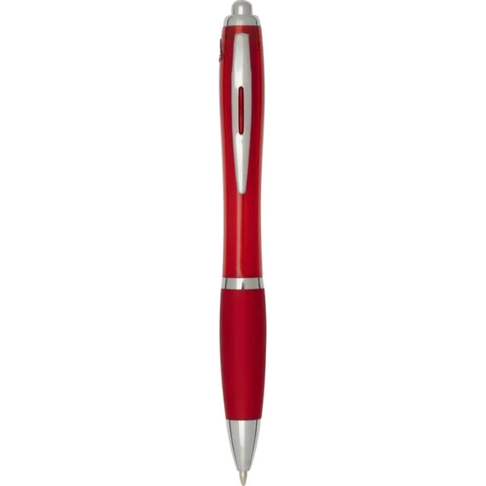 Nash RCS recycled plastic ballpoint pen with coloured barrel and grip (black ink)
