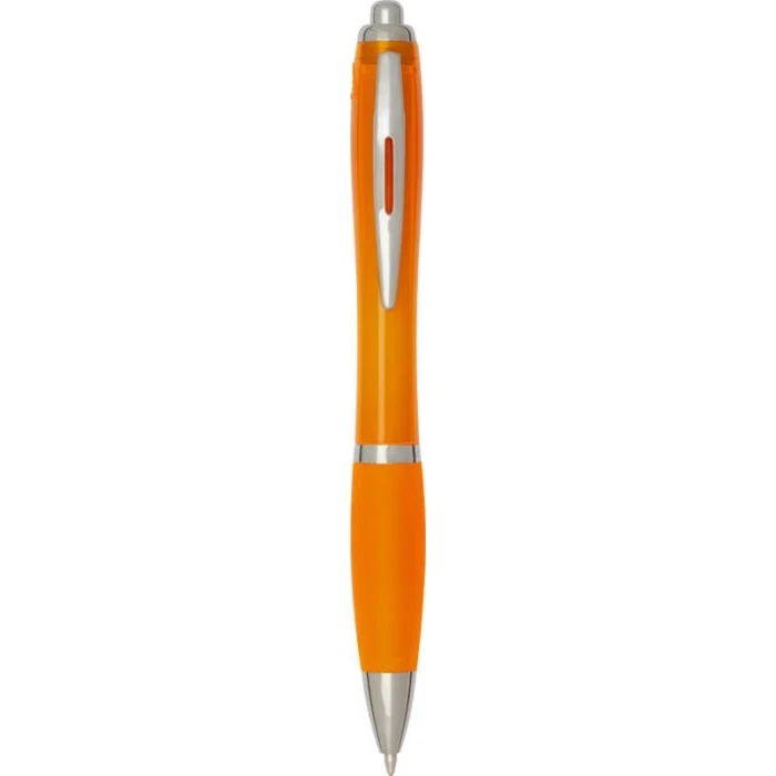 Nash RCS recycled plastic ballpoint pen with coloured barrel and grip (black ink)