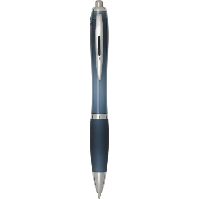 Nash RCS recycled plastic ballpoint pen with coloured barrel and grip (black ink)