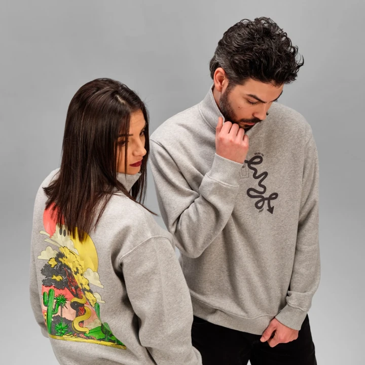 Malibu 1/4 zipper sweatshirt
