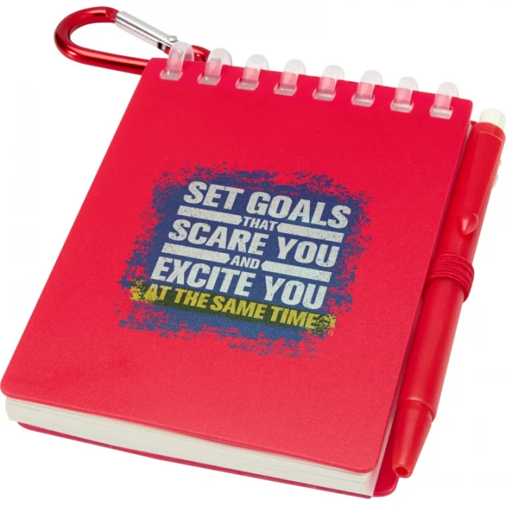 Lig Mini Recycled Outdoor Soft Cover Notebook and Ballpoint Pen Set (black ink)