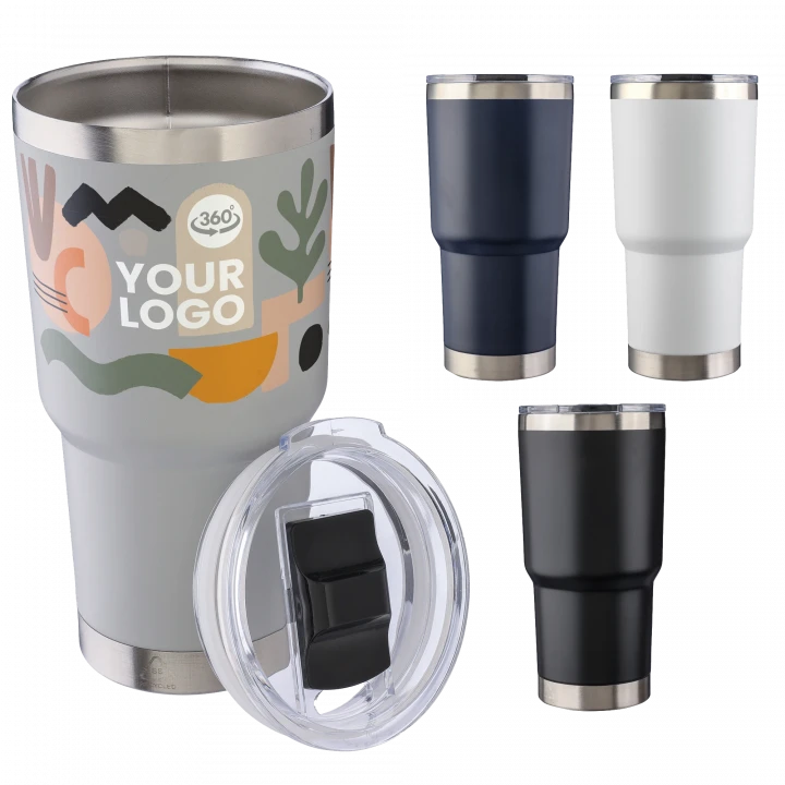 The Marano Stainless Steel Double Walled Travel Mug 590ml