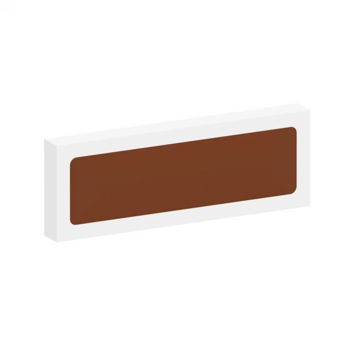 Eco Window Box - 12 Baton Bar - Milk Chocolate - 3D Branding