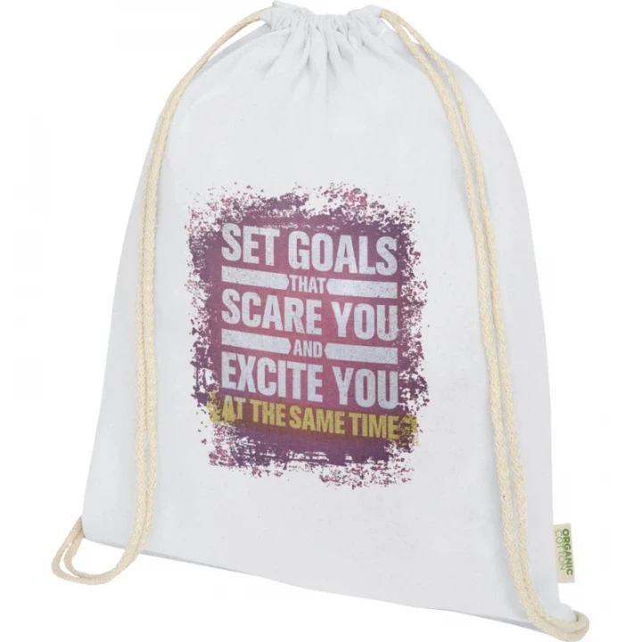 Odisha 140 g/m² OCS Organic Drawstring Bag 5L 