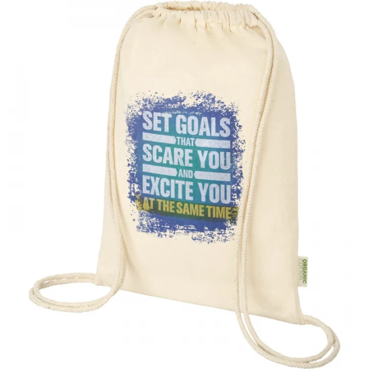 Odisha 140 g/m² OCS Organic Drawstring Bag 5L 