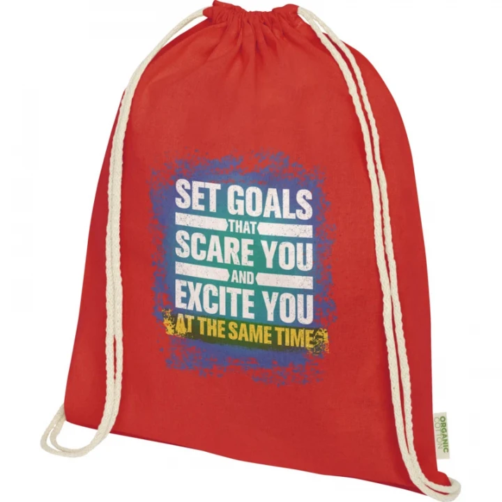 Odisha 140 g/m² OCS Organic Drawstring Bag 5L 