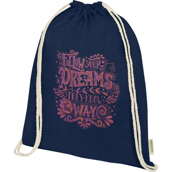 Odisha 140 g/m² OCS Organic Drawstring Bag 5L 