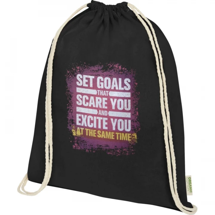 Odisha 140 g/m² OCS Organic Drawstring Bag 5L 