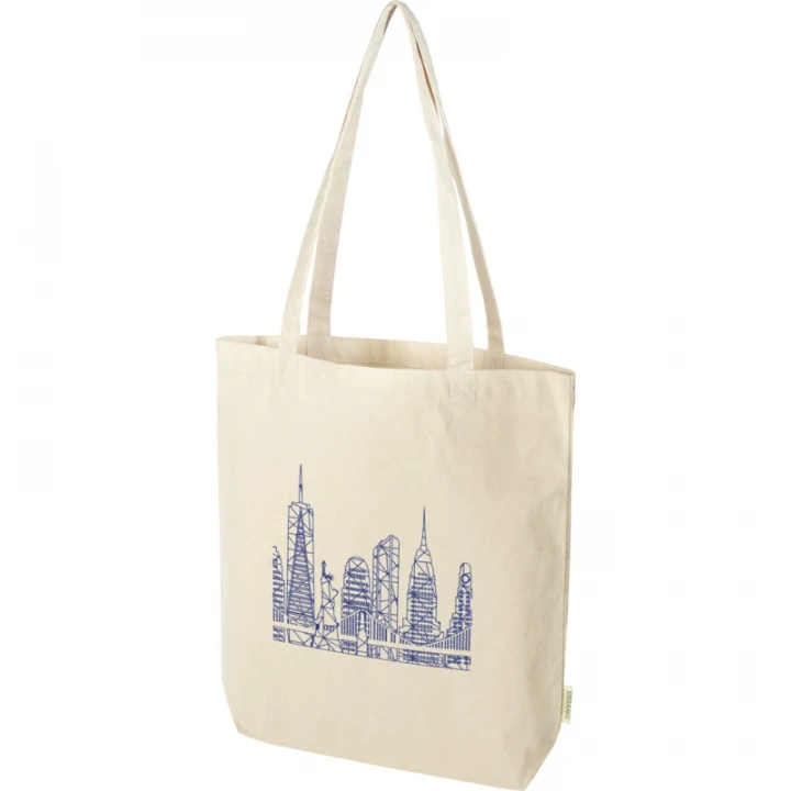 Odisha 180 g/m² OCS Organic Wide Bottom Tote Bag 11L