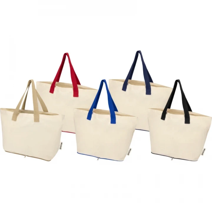 Sierra 140 g/m² GRS Recycled Foldable Cotton Tote Bag 7L