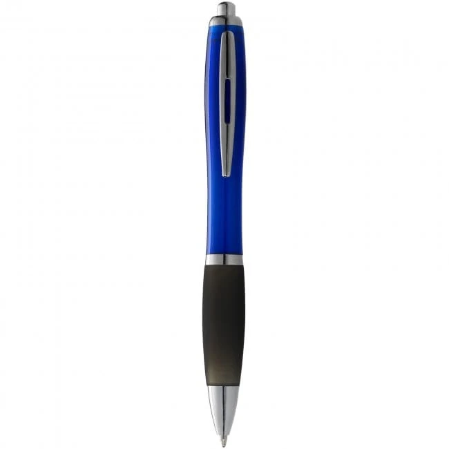 Nash ballpoint pen with coloured barrel and black grip