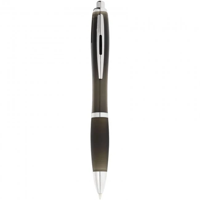 Nash ballpoint pen with coloured barrel and black grip
