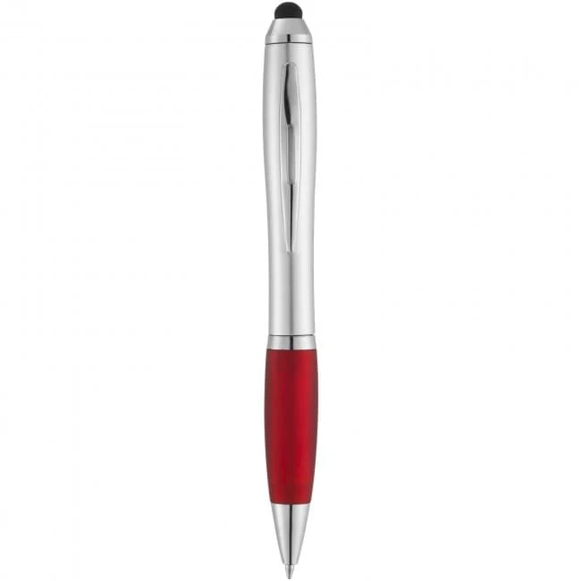 Nash stylus ballpoint pen with coloured grip