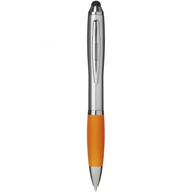 Nash stylus ballpoint pen with coloured grip