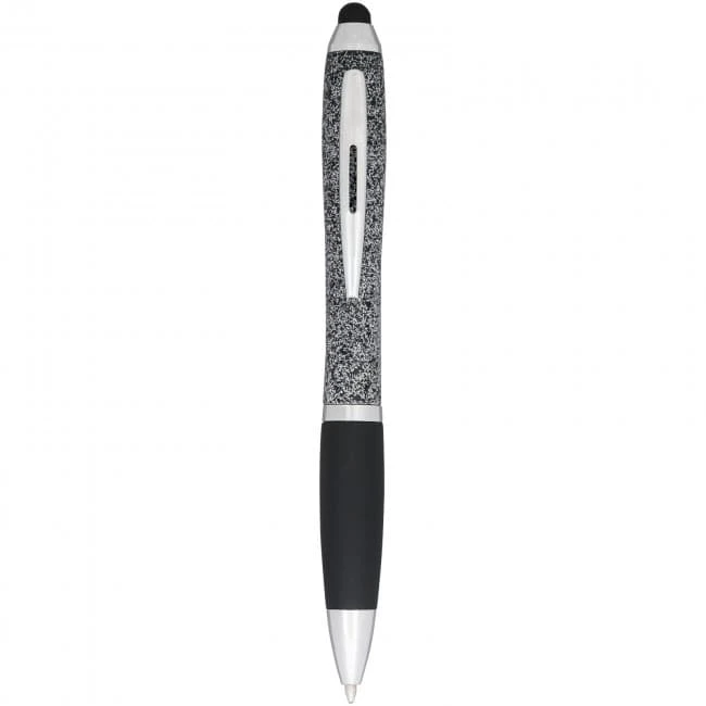 Nash speckled ballpoint pen with stylus